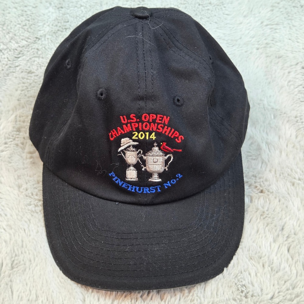 USGA Hat Mens OSFM 2014 U.S. Open Championships Pinehurst No. 2 Member Cap Black
